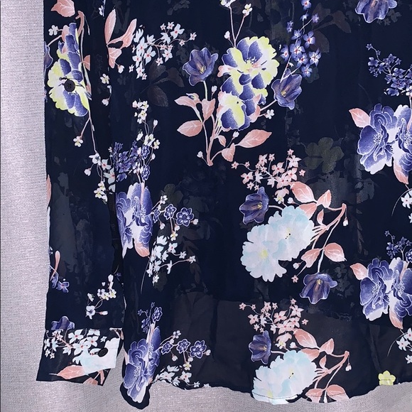 ♥️🗯 SHEER FLORAL ADJUSTABLE SLEEVES SHIRT - Picture 5 of 7